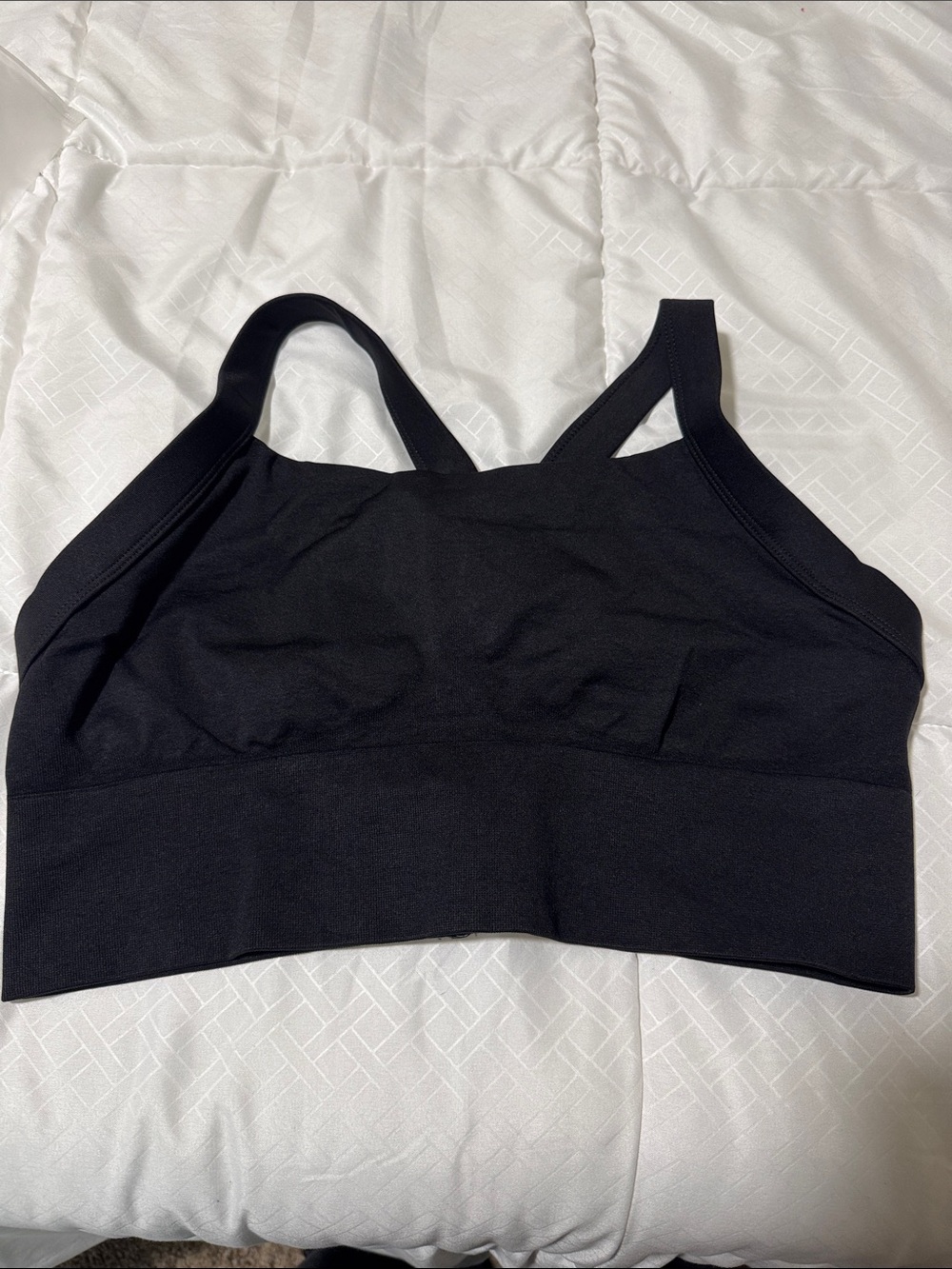 Seamless Black Sports Bralette